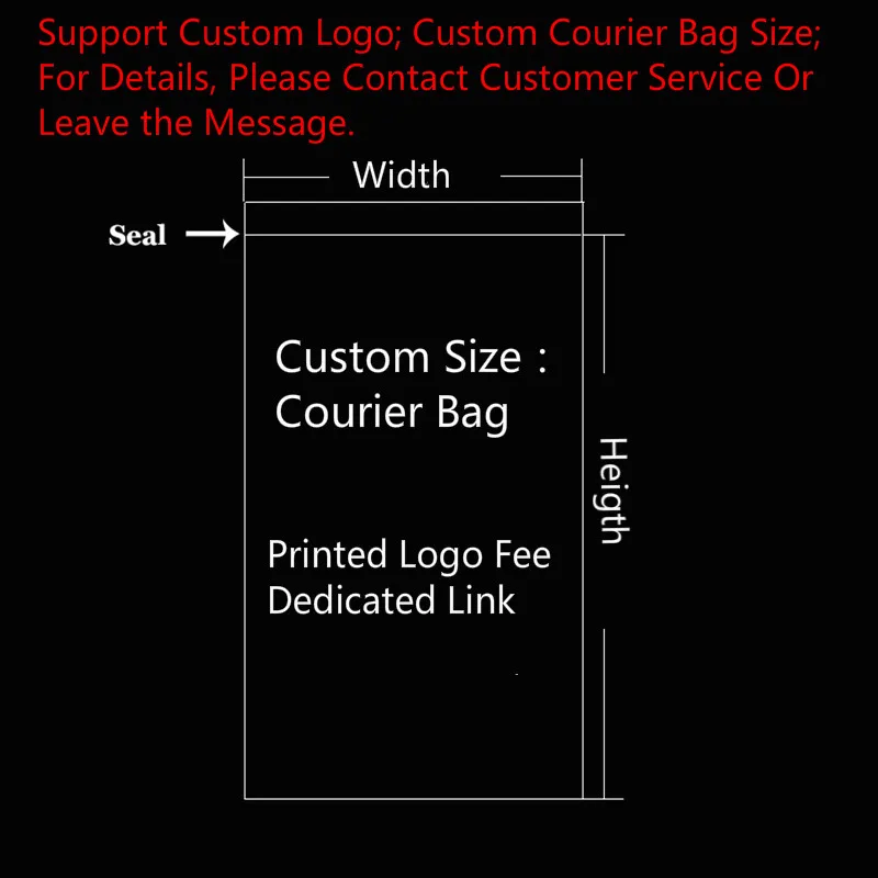 Wholesale Custom Printed Courier Bag Express Bag Size Order Payment Dedicated Link Customize LOGO Printing