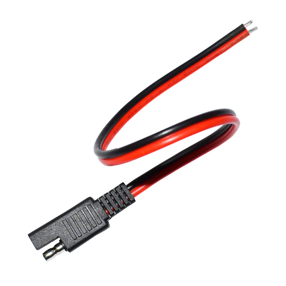 Cable de extensión automotriz SAE Power, 16AWG, 30CM, 2 pines con conector SAE, desconexión rápida, 4 Uds.