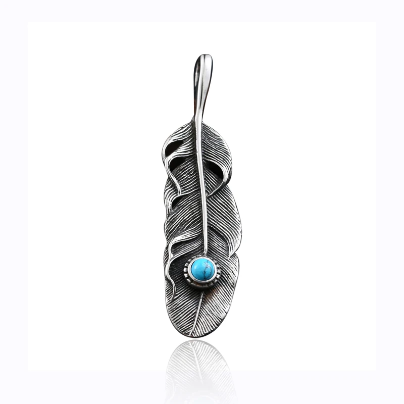 BEIER Hot Sell Japan Popular Feather Pendant Necklace Stainless Steel Fashion Jewelry For Men And Women Cool Gift BP8-331