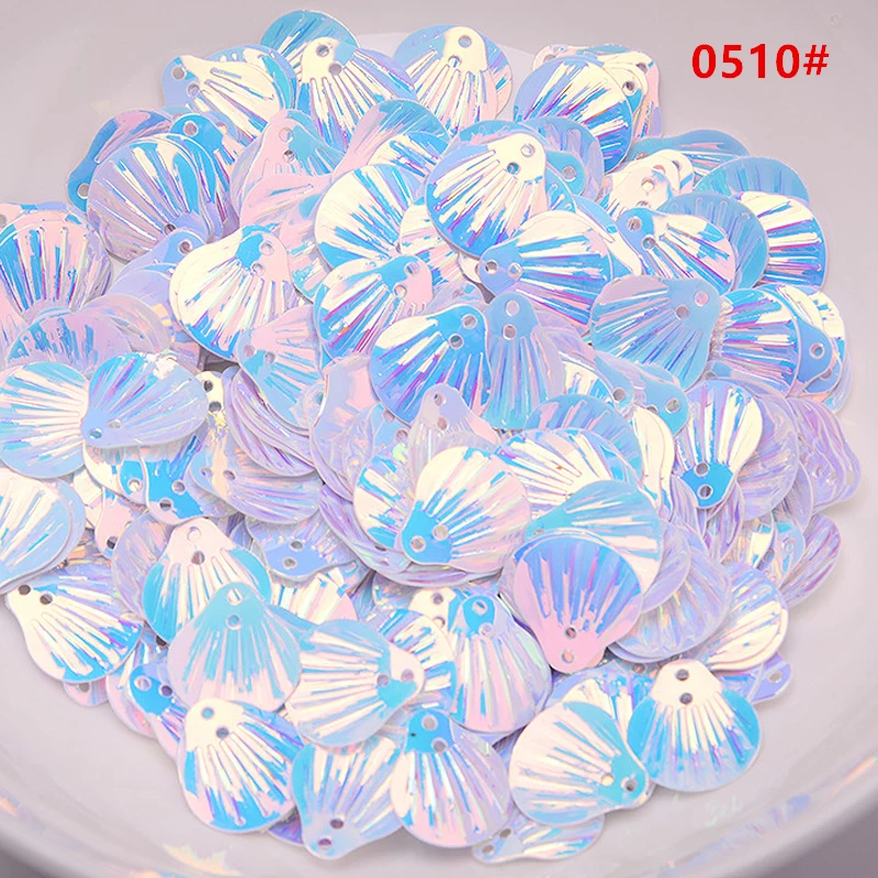 18*20mm Shell Shape PVC Bulk Sequined DIY Garment Sewing Supplies Footwear Accessories Party Decoration