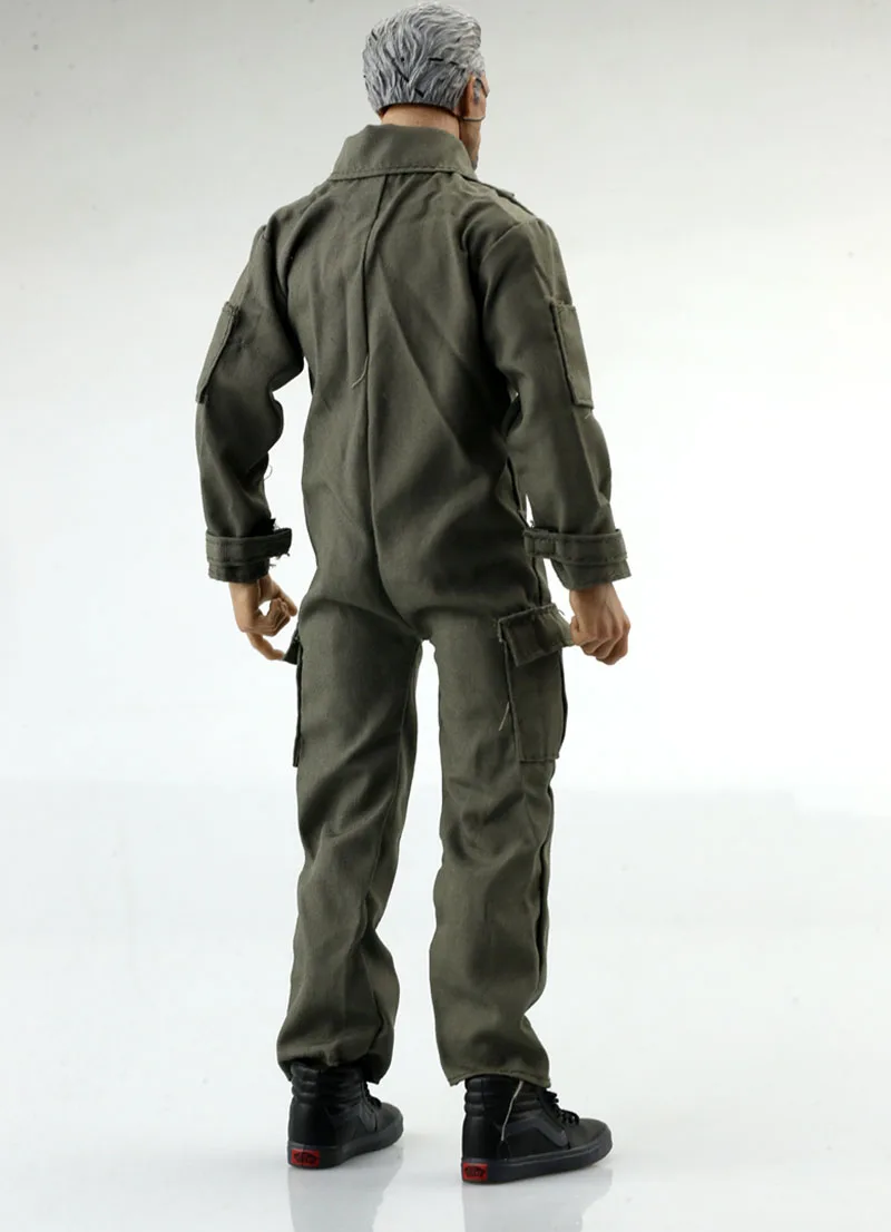 1/6 Scale ทหารโมเดิร์นกองทัพสีเขียว Coveralls One Jumpsuit ตัวต่อเลโก้นินจาเสื้อผ้าชุดชุด12 ''ตุ๊กตาขยับแขนขาได้ Body