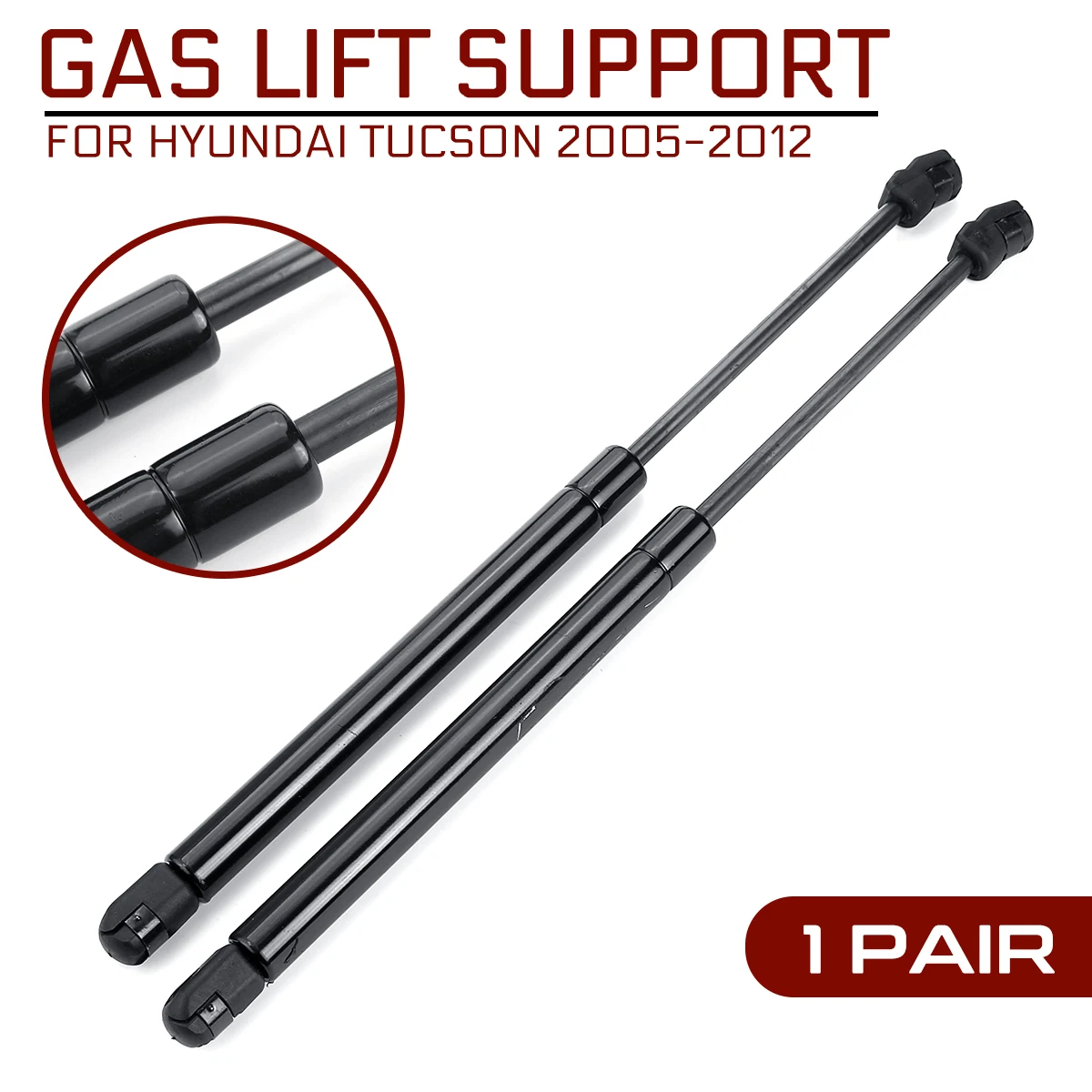 For Hyundai Tucson 2005 2006 2007 2008 2009 - 2012 Car Rear Window Glass Gas Spring Shock Lift Strut Struts Support Bar Rod