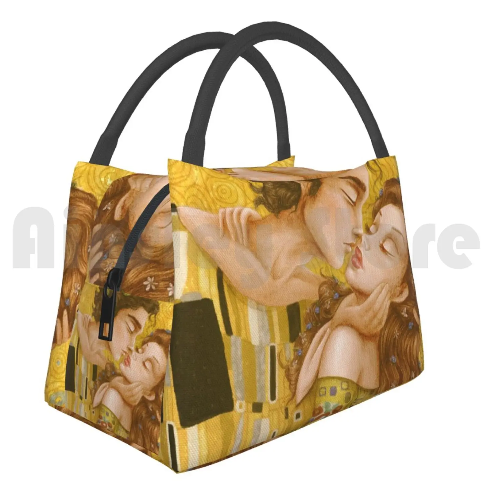 Portable Insulation Bag The Kiss The Kiss Kiss Klimt Love Masterpiece Classic Art Museum Vintage Classic