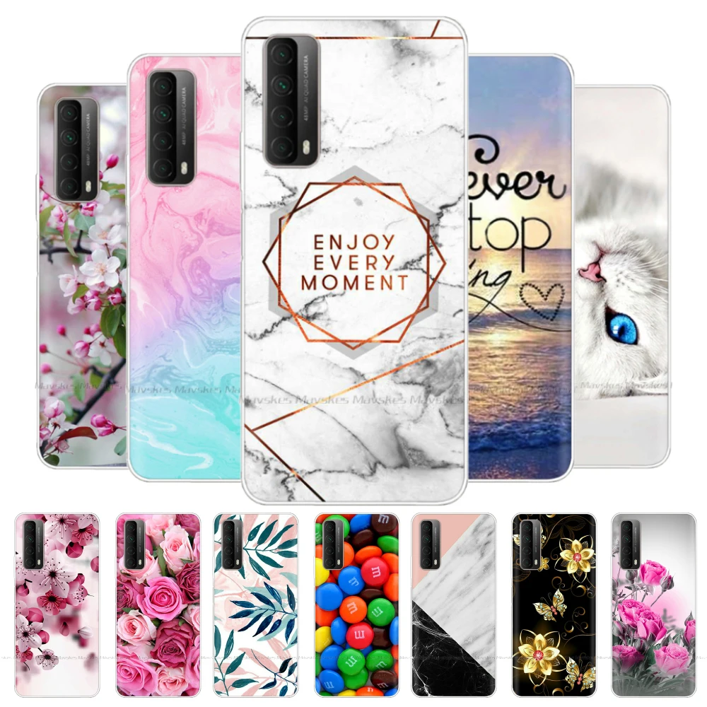 For Huawei P Smart 2021 Case Cover Soft Silicone Back Cover for Huawei Psmart 2020 Clear TPU Phone Case for Huawei P Smart 2019