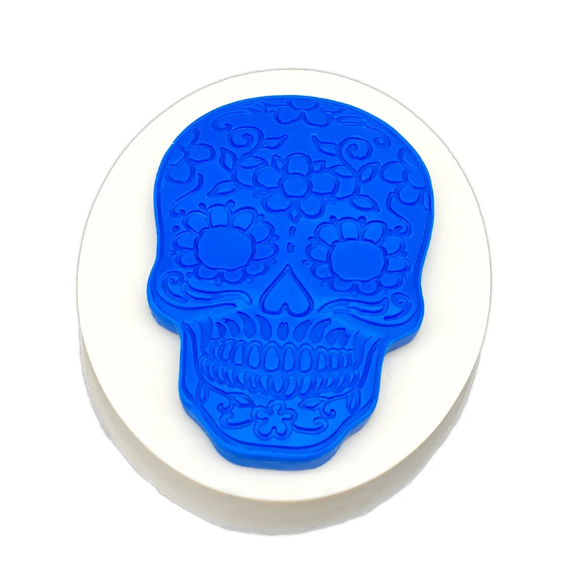 Skull Halloween Silicone Sugarcraft Chocolate Cupcake Baking Mold Resin Tools Fondant Cake Decorating Tools