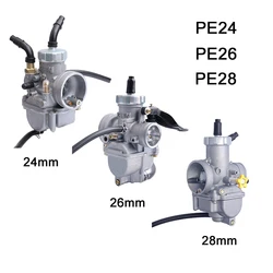 PE24 24mm PE26 26mm PE28 28mm Carburetor For Racing Motorcycle Scooter ATV Parts