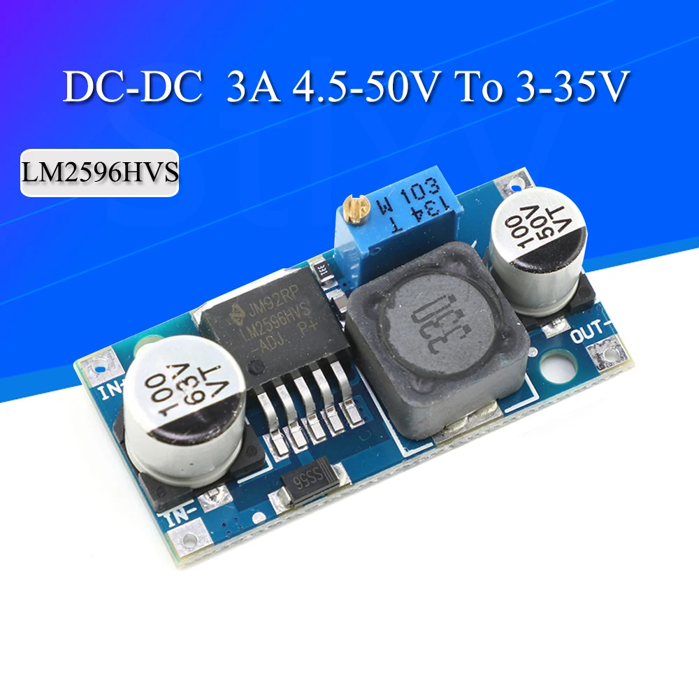 Stlxy LM2596HVS LM2596 HV LM2596HV DC-DC Adjustable Step Down Buck Converter Power Module 4.5-50V To 3-35V Urrent limiting