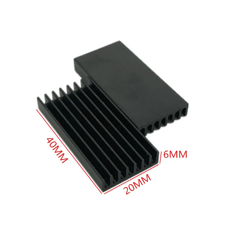 

2pcs Thick heatsink 40*20*6MM aluminum heatsink chip mainboard radiator cooler aluminum profile high quality CPU heat sink block