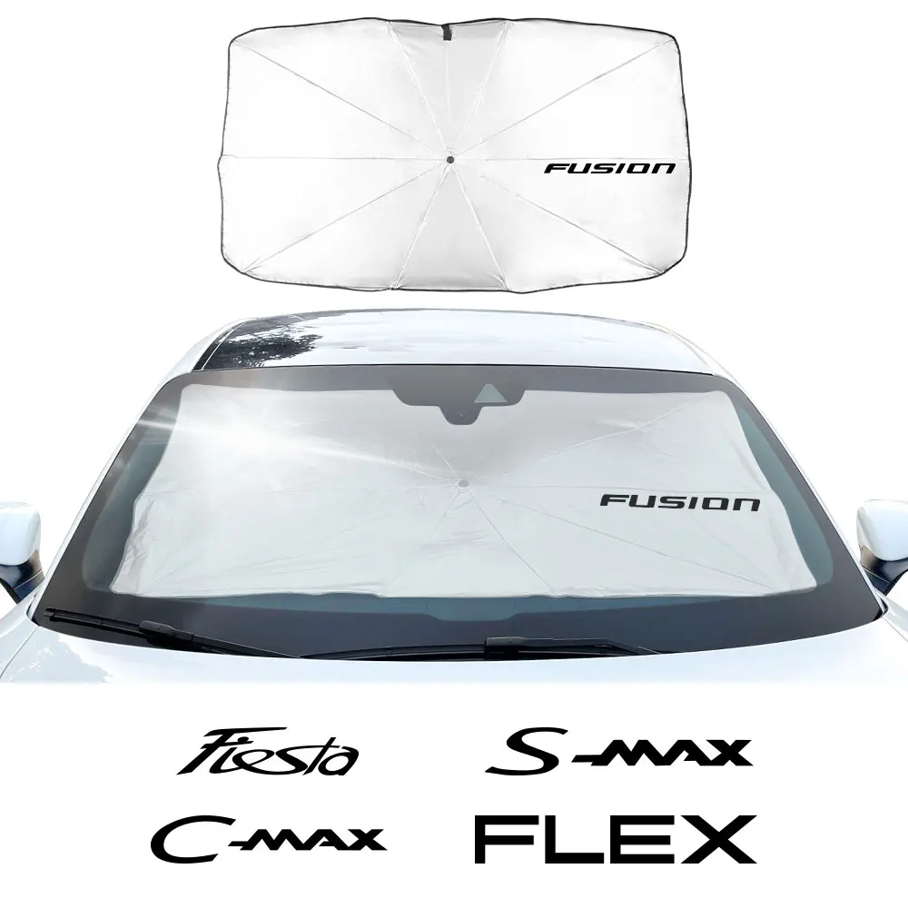 Car Sunshade Cover For Ford Ranger C-Max Fiesta Fusion Galaxy Transit S-Max Raptor KA GT Flex Expedition Figo Auto Accessories