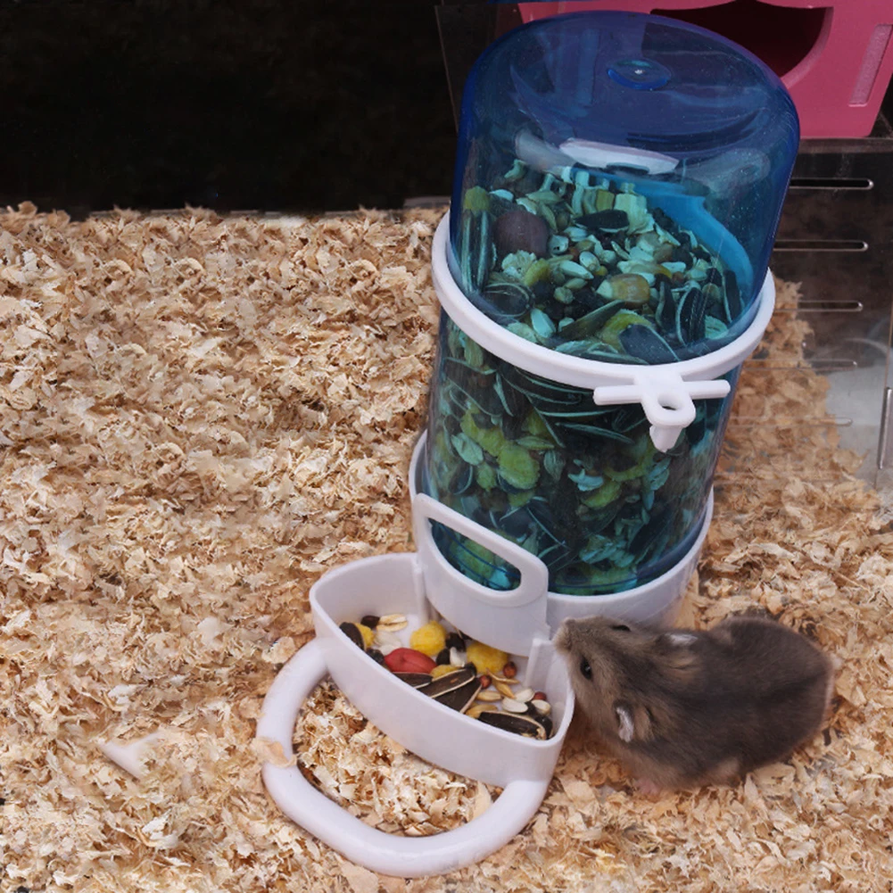 Pequeño conejo cerdo de Guinea erizo ardilla pájaro cuenco de plato de comida ratones hámster alimentación alimentador automático de accesorios