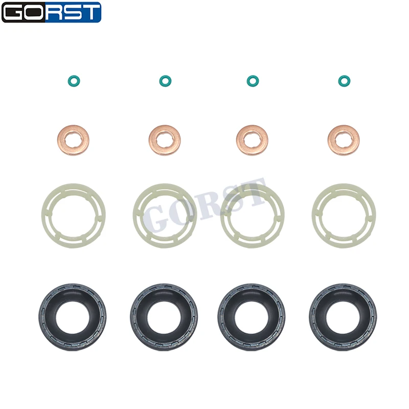 Engine Fuel Injector Repair Seal Kit 1314368 for Citroen Ford Peugeot Fiat 1.6 HDI 1250976 1495927 1483820 1373550