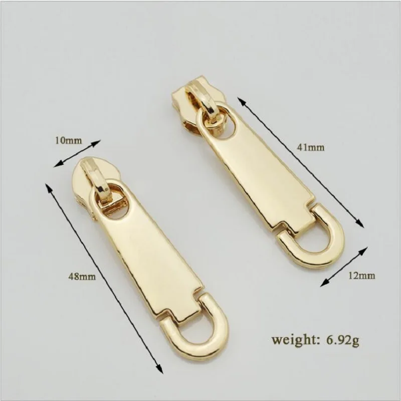 10pcs/lot new style luggage, handbags, backpack, 10mm zinc alloy hanging plating high quality hardware accessories zipper puller