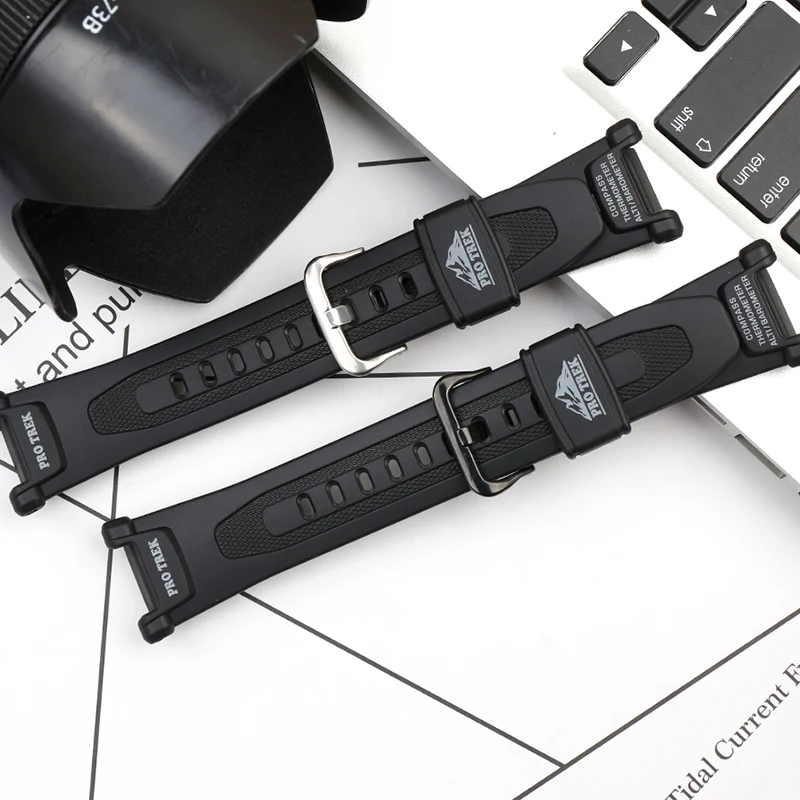 Sports waterproof mountaineering resin strap men ForCASIO PRG-240 PRG-40 PAG-40 buckle watch accessories rubber watch strap