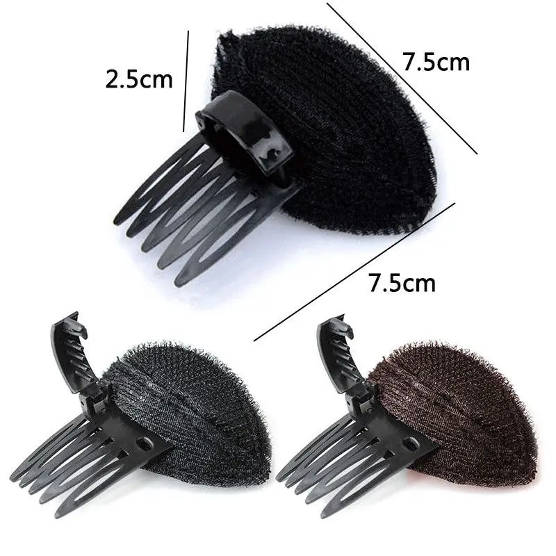 Forehead Sponge Hair  Pads Invisible Sponge Volume Fluffy Puff Clip Comb Insert Base Diy Styling Hairdressing Tool Headwear