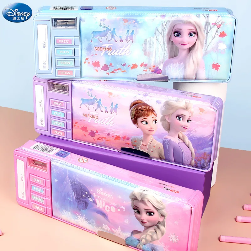 disney caixa de papelaria frozen mickey princess marvel para criancas estojo multifuncional estudante e criancas material escolar presente de aniversario 01