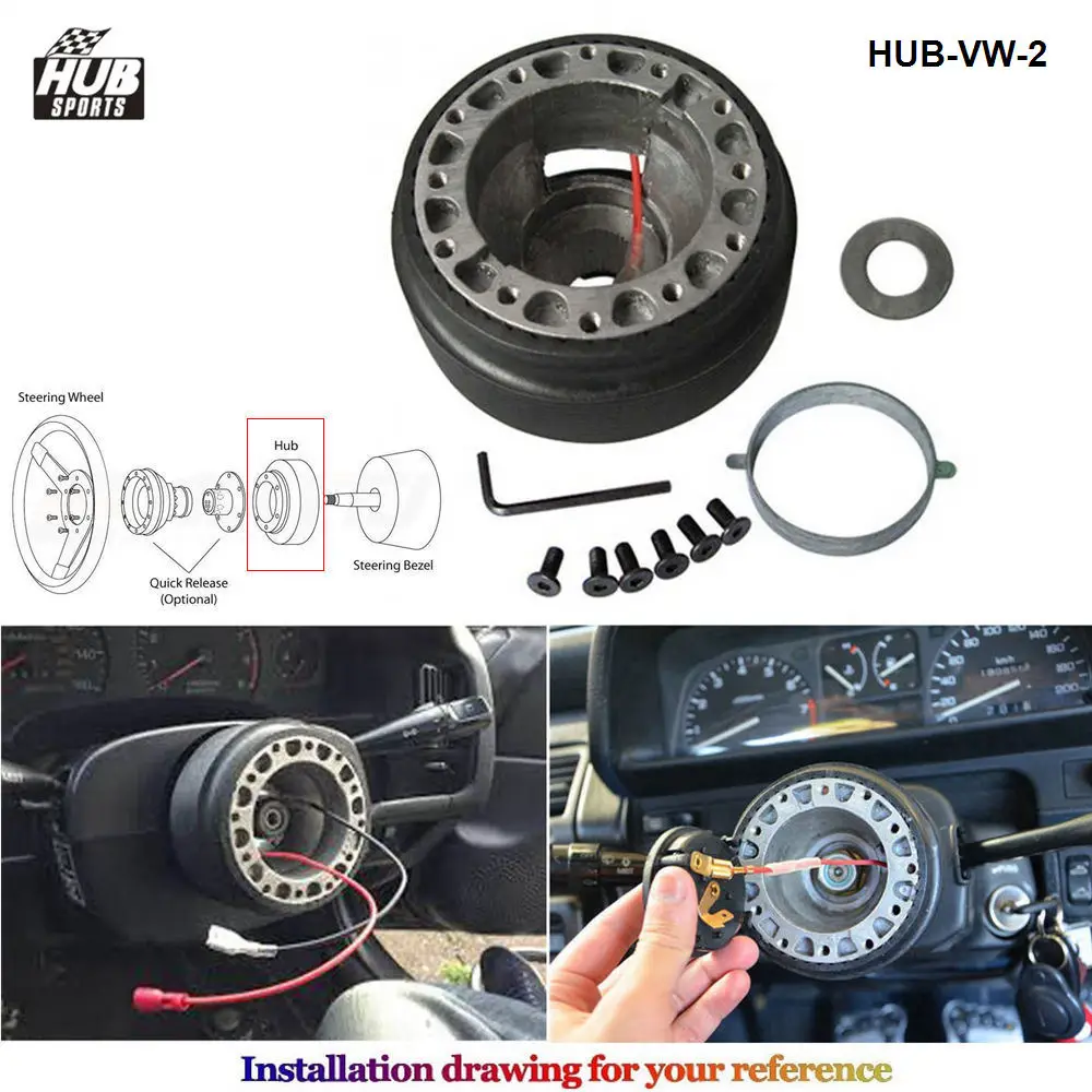 Universal Racing Steering Wheel Hub Adapter Boss Kit for VOLKSWAGEN golf2 HUB-VW-2