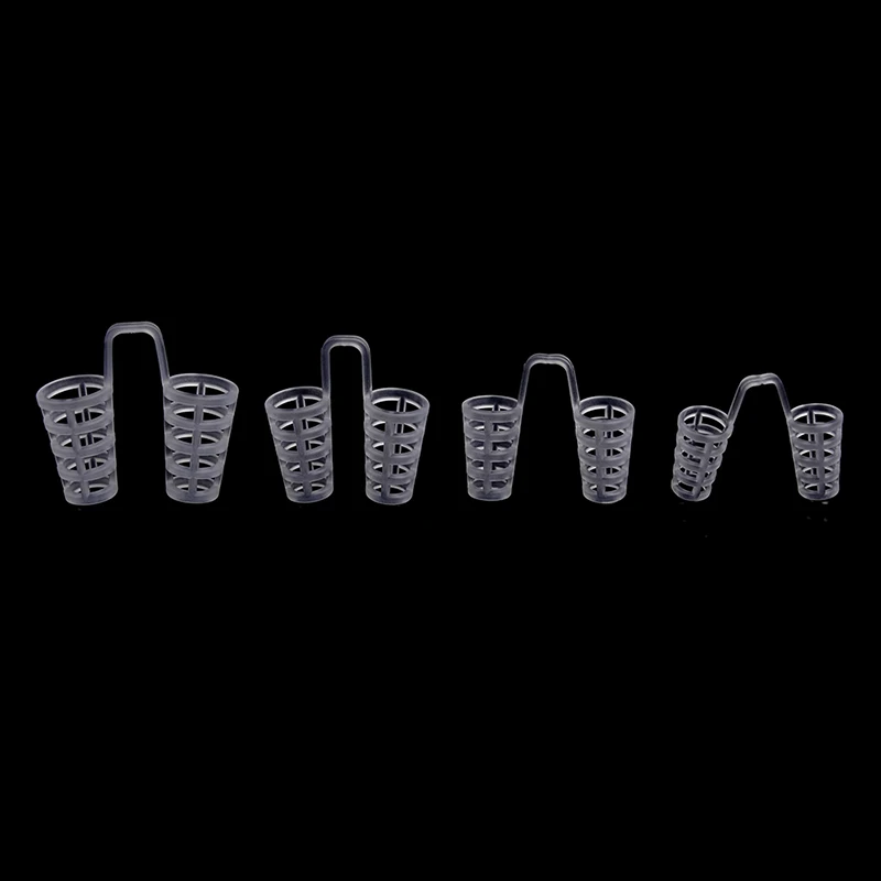 8pcs Silicone Anti Snore Nose Vents Clip Relief Stopper Guard Nose Dilator Easy Sleeping Breath Aid With 4 Sizes