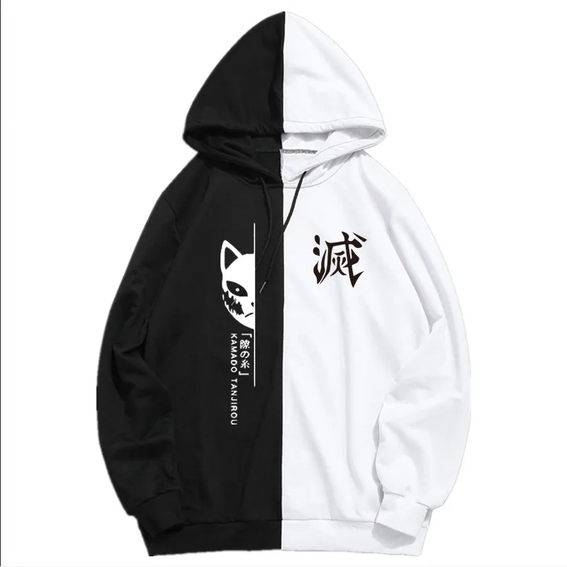 2020 New Anime Demon Slayer Hoodie Men Women Pullover Sweatshirt Tanjiro Kamado Costume Hoodies Harajuku Sudadera Hombre Top