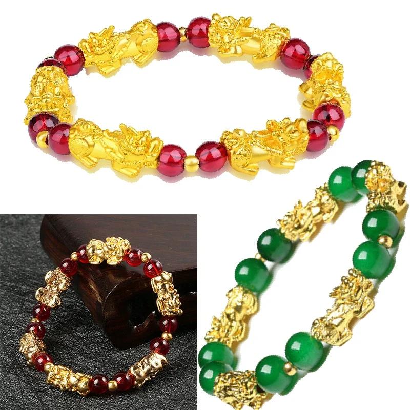 Pulsera Pixiu, amuleto chino de buena suerte, Feng Shui Pi Yao, pulseras de buena suerte, joyería, pulseras de la suerte, envío directo, MEJOR