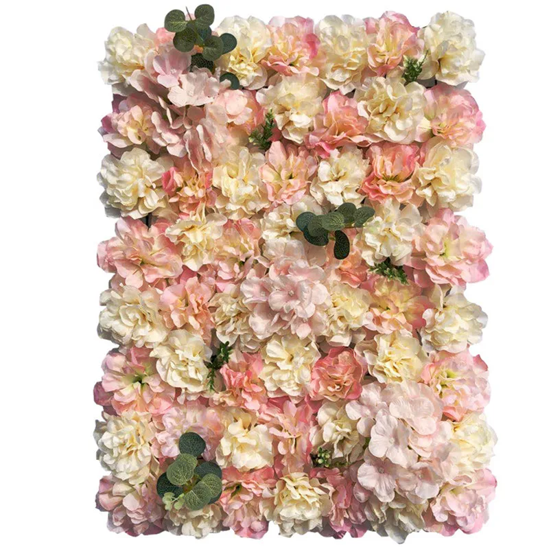 

Artificial Flower Romantic Birthday Backdrop Baby Show Decoration Wedding Party Shop Flower Wall Backdrop Flower Fake Plant Wall