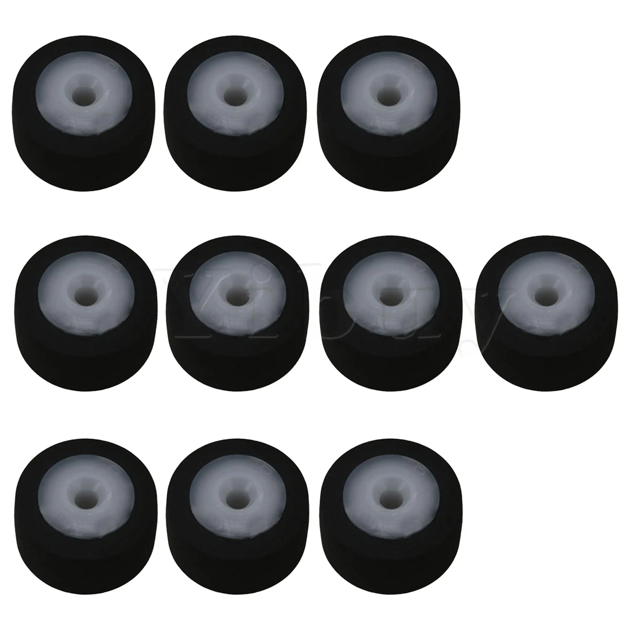 10pcs 13x6x2mm Black Rubber Bearing Roller Guide Pulley Bearing Wheel Pinch Roller for Tape Recorder