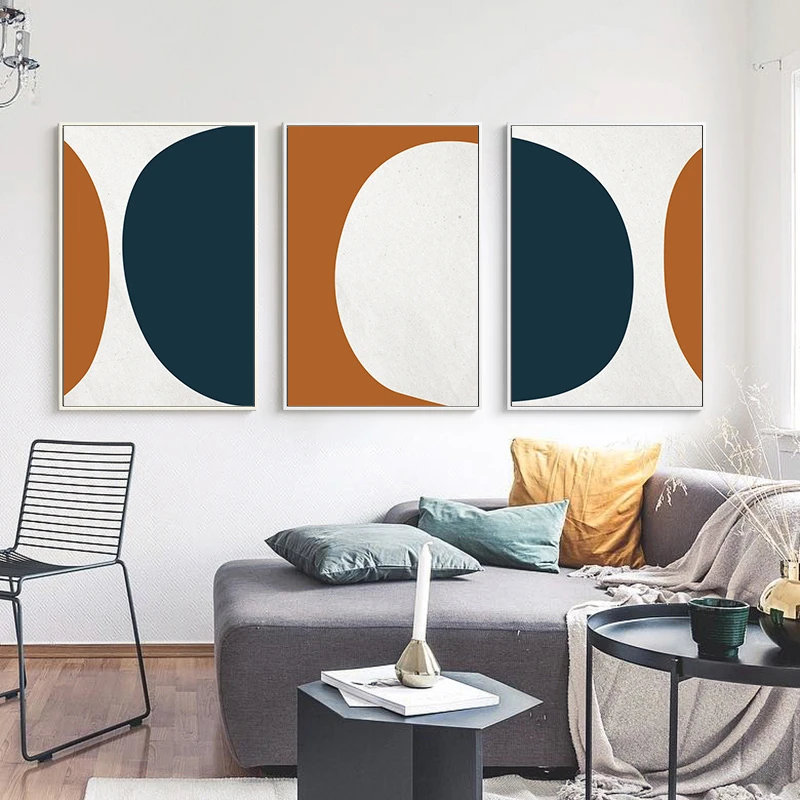 Scandinavia Geometric Abstract Canvas Painting Wall Art Picture Interior Posters and Prints Gallery Living Room Home Decor