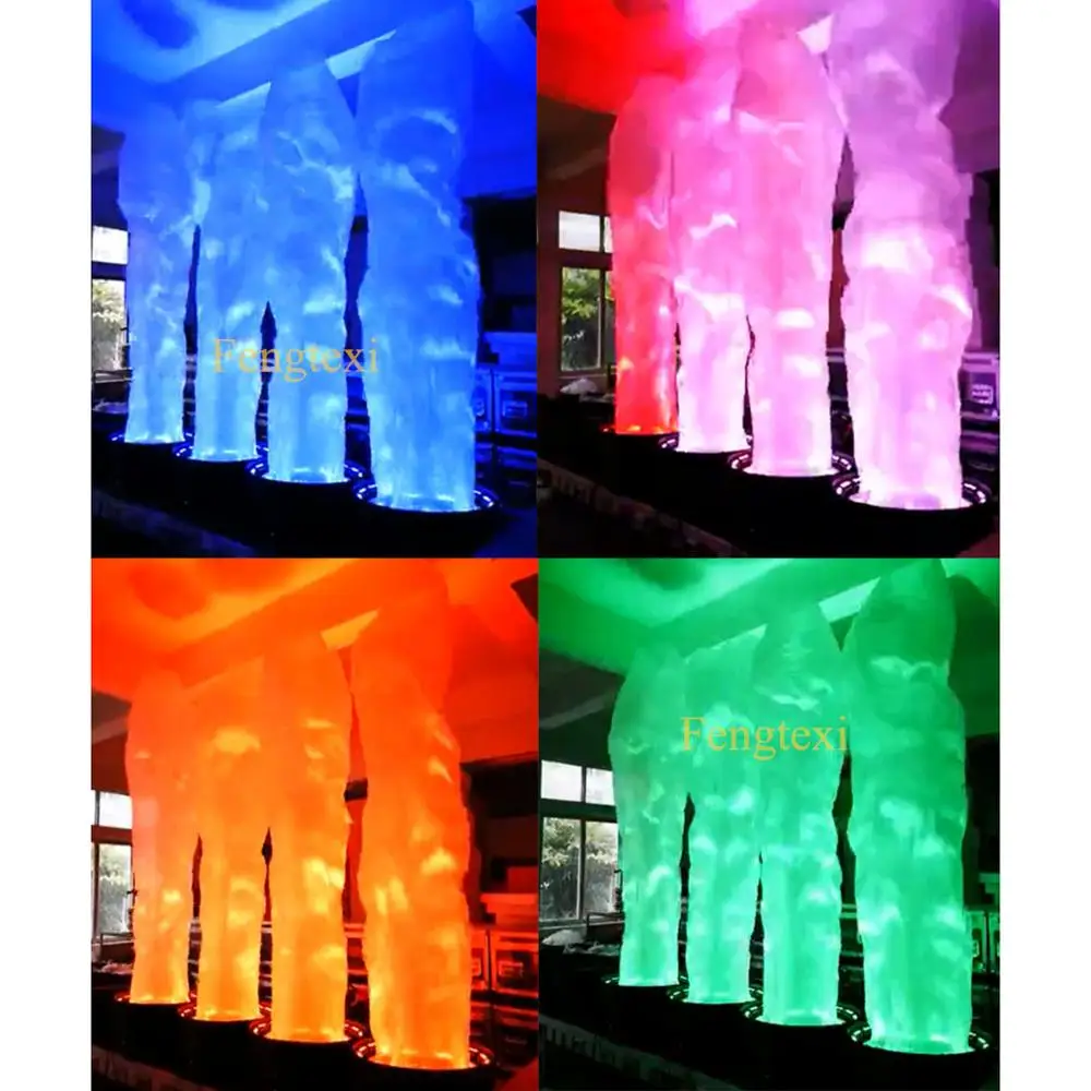 Mesin api api efek api khusus mesin api api api api kain sutra 3 Meter LED merah untuk pertunjukan Bar klub malam