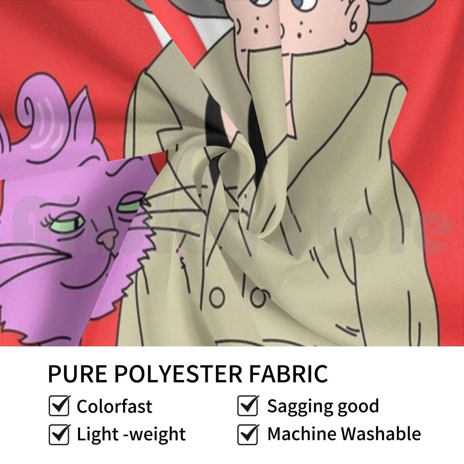 Princess Carolyn ? ? Vincent Adultman Customized Tapestry Bojack Horse Three Kids In A Trenchcoat Netflix