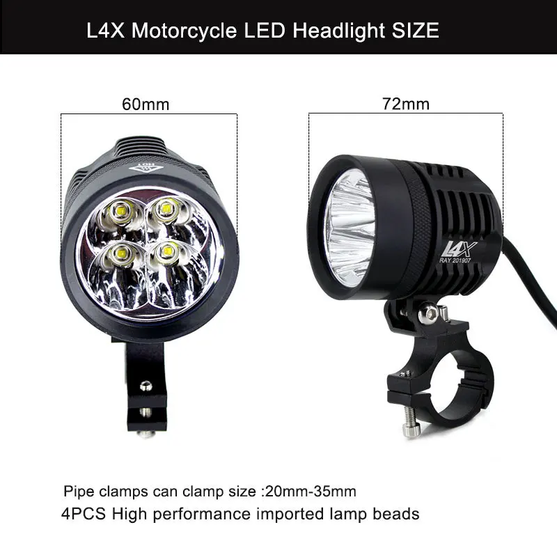 Foco LED para motocicleta para BMW R1200GS ADV F800GS F650 K1200S, luz antiniebla auxiliar LED, lámpara de conducción