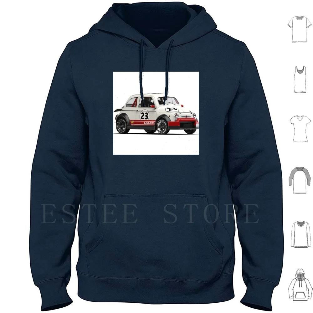 

Винтажная толстовка с капюшоном Abarth 500 с длинным рукавом Vintage 500 Abarth 500