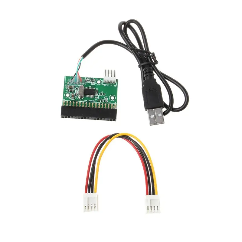 adaptador usb para 34pin floppy conector para disquete placa pcb 144mb 35 01