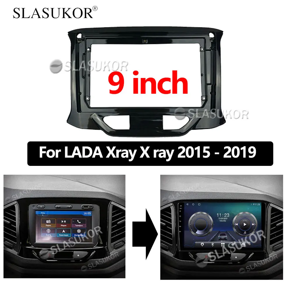 

9 inch Android CarFor LADA Xray X ray 2015 -2019 Dash Panel Frame Trim Insta android Multimedia player llation Kit Cabus Cable