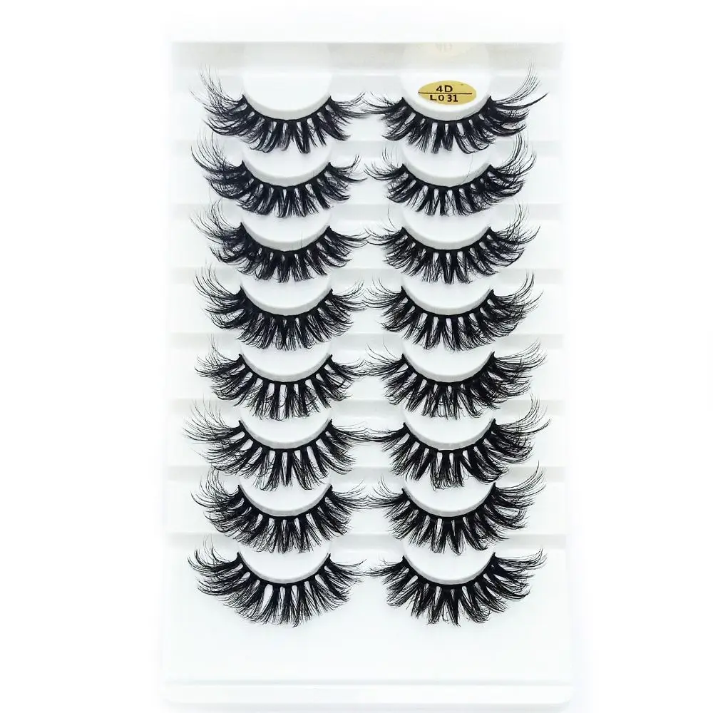 Eye Makeup Tools Wispies Fluffy Multilayered Effect Full Volume Thick 4D Mink 25MM Lashes Eye Lash Extension False Eyelashes
