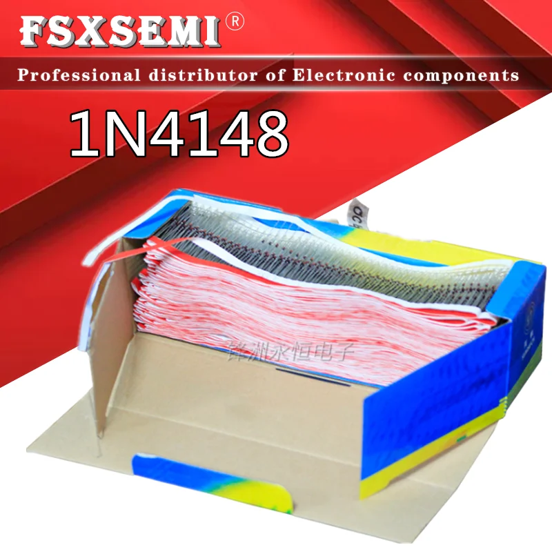 100Pcs 1N4148 DO-35 IN4148 Switching Diode