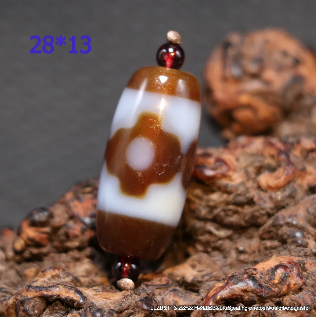 Magic Energy Tibetan Old Agate Honestly 3 Eye Coffee Color dZi Bead Amulet Totem brother Sauces Top Quality