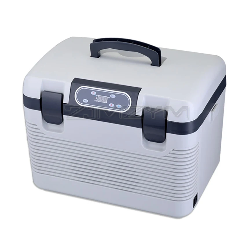 Refrigerador doméstico para coche, dispositivo de congelación y calefacción, doble propósito, DC12-24V/AC220V, pequeño compresor, enfriamiento rápido, 19L