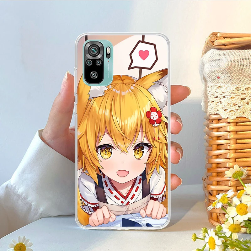 Anime The Helpful Fox Senko San Soft Phone Case For Xiaomi Redmi Note 12 12S 13 11 11S 10 10S 11T 11E Pro Plus 9 9S 8 8T 7 Shell