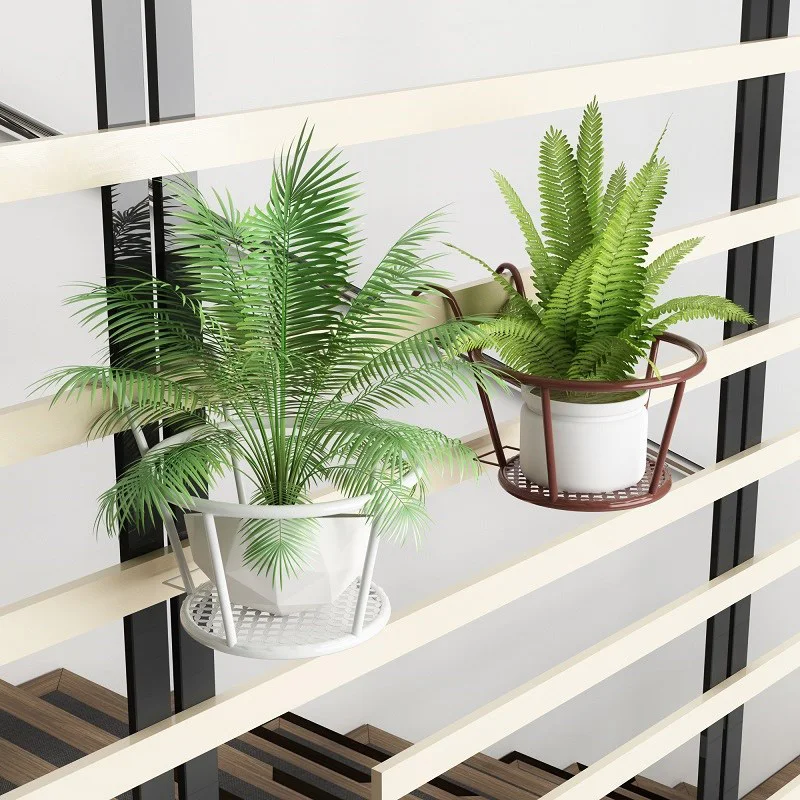 Sterke Veelzijdige Lichtgewicht Geometrische Metalen Planten Stand Plant Plank Rack Voor Indoor Plant Stand Voor Woonkamer Plant Planken