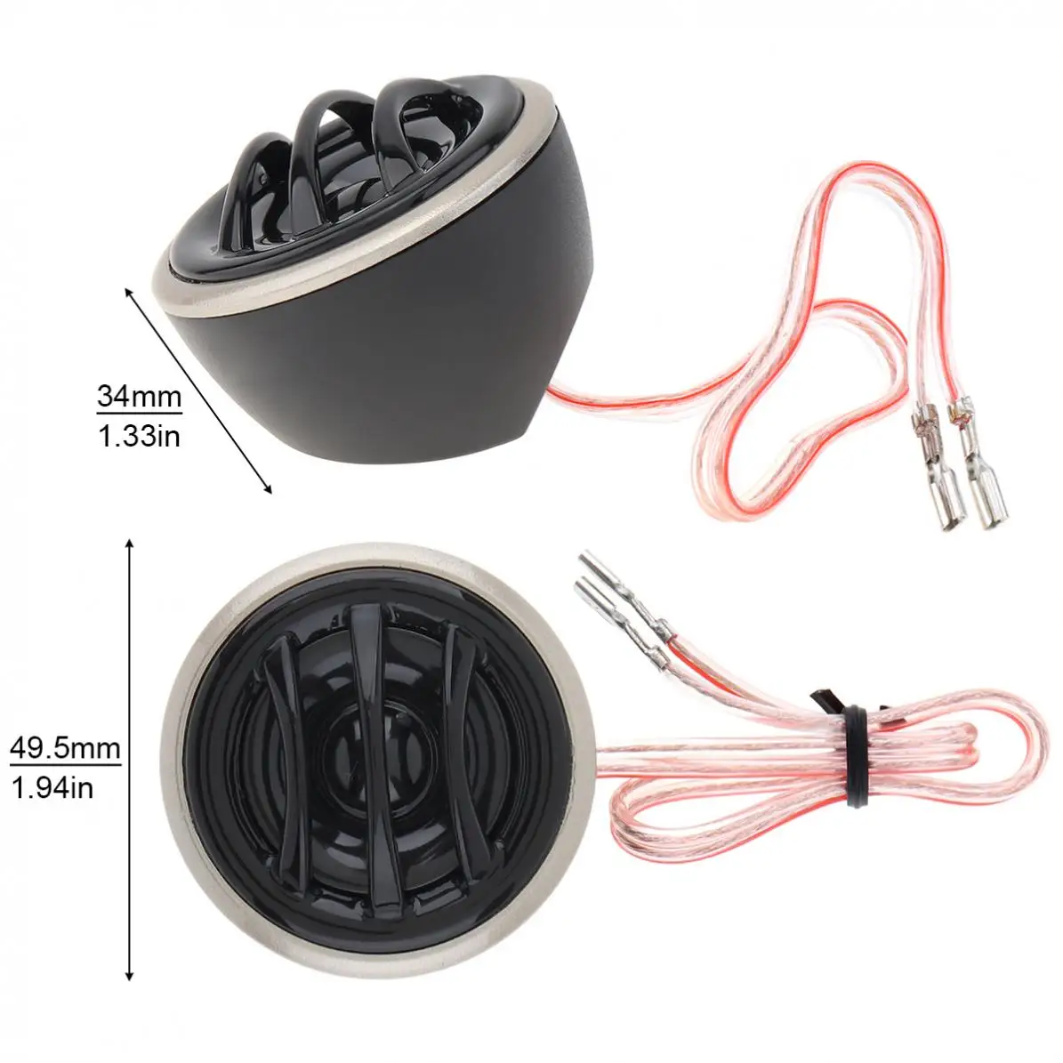 2pcs 130W Car Mini Dome Tweeter Car Speaker High Efficiency Loudspeaker Loud Speaker Super Power Audio Sound car tweeters