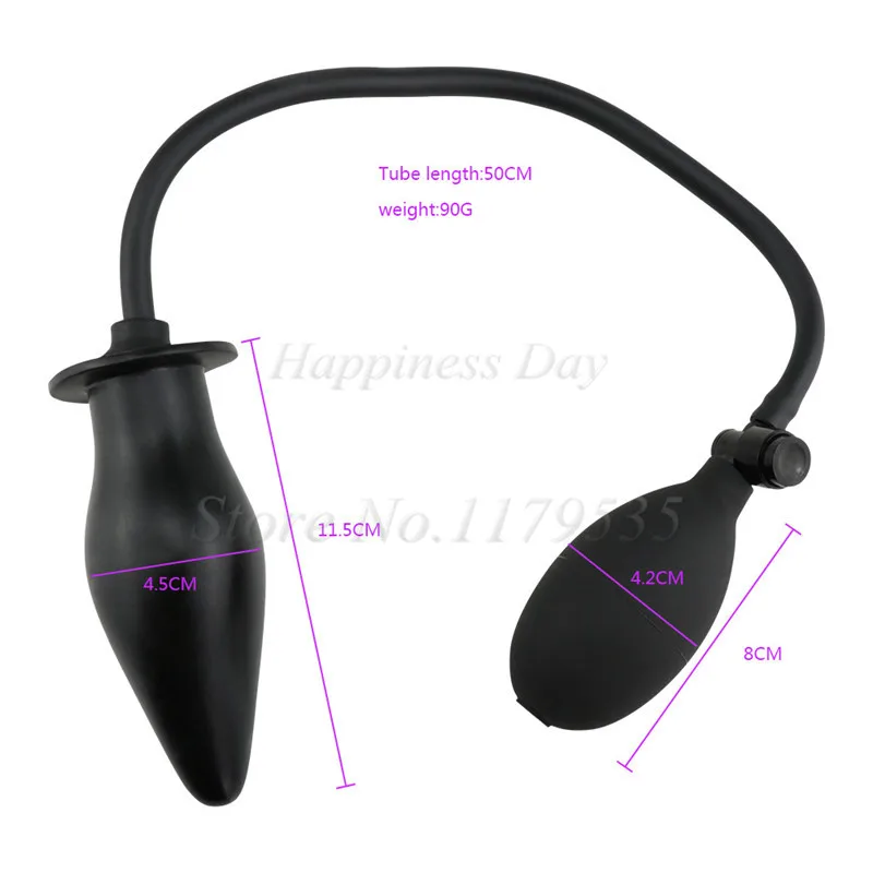 DIA 45-82mm Inflatable Butt Plug Expandable Anal Pump Dilator Backyard Big Anal Plugs Adult Sex Products Sex Toys for Men Woman