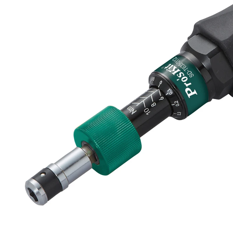 Proskit high-precision adjustable torque screwdriver 0.1-10Nm hexagonal hole reaches the preset value and prevents slippage