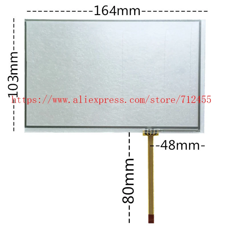 

7inch Touch panel (digitizer) for TouchWin YL765-M TG765-M(YL) Touch screen Size:164*103mm