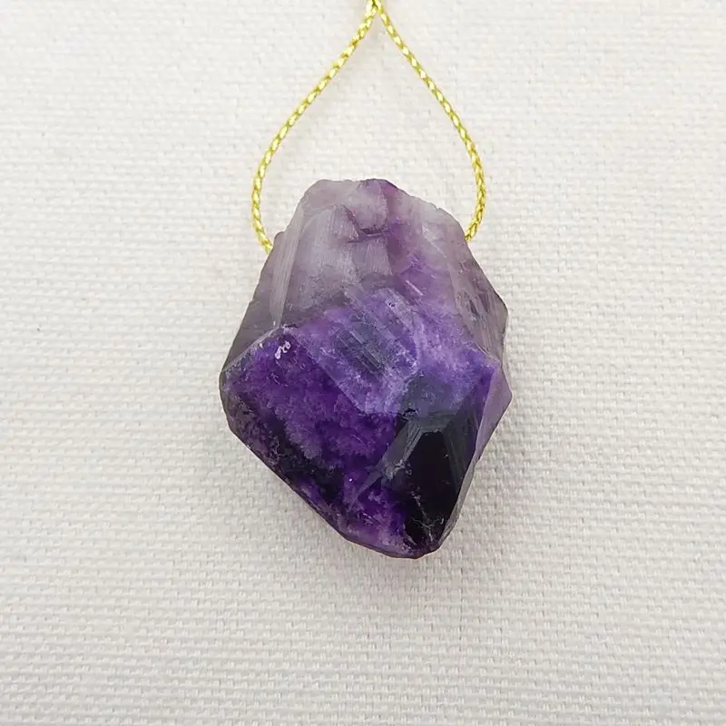 

Sale 1Pcs Natural Stone Drusy Amethyst Fashion Pendant Bead 37x26x18mm 22g