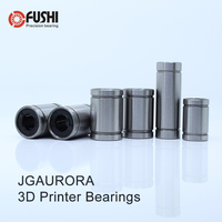 3D Printer Parts Linear Bearings Set ( 6 PCS ) For JGAurora A5 / A5S / A1 A3S High Quality LM10UU LM8UU LM8LUU Bearing