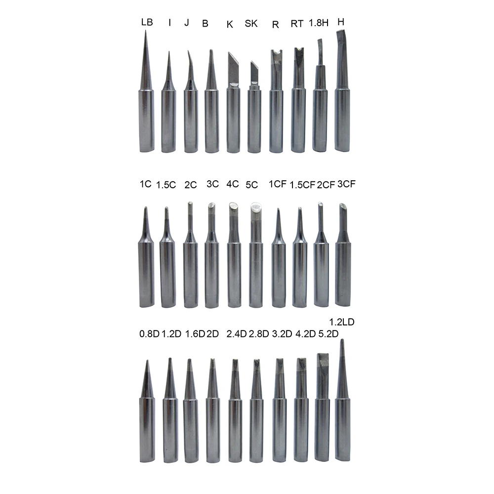 Soldering Tips 900M for Hakko 936 907 FX-600 Milwaukee M12SI-0 Radio Shack 64-053 Yihua 936/936B X-Tronics 3020 Iron Pencil Bit