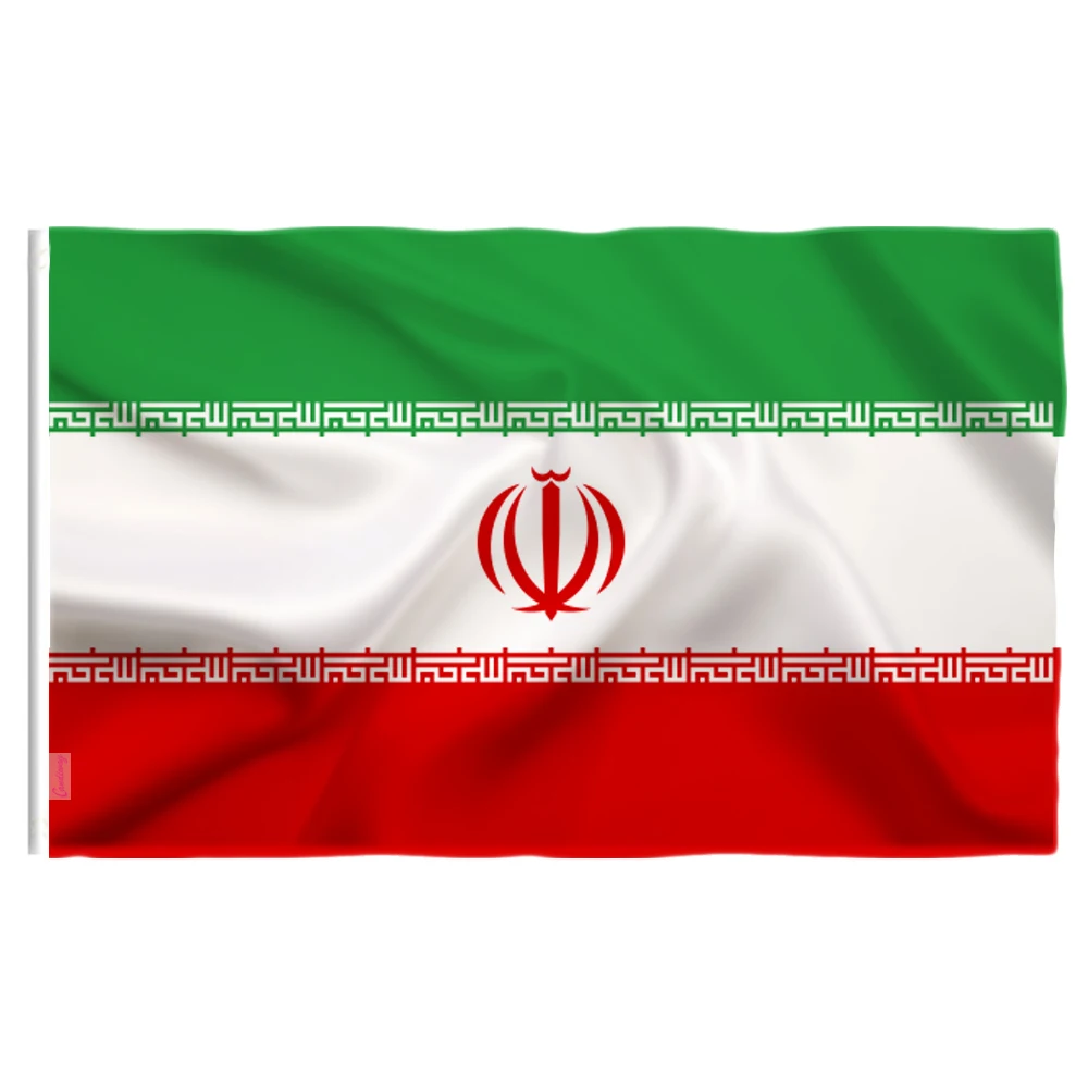 موجة 90X60cm IRN IR جمهورية إيران الإسلامية العلم إيران العلم راية البوليستر راية تحلق العلم