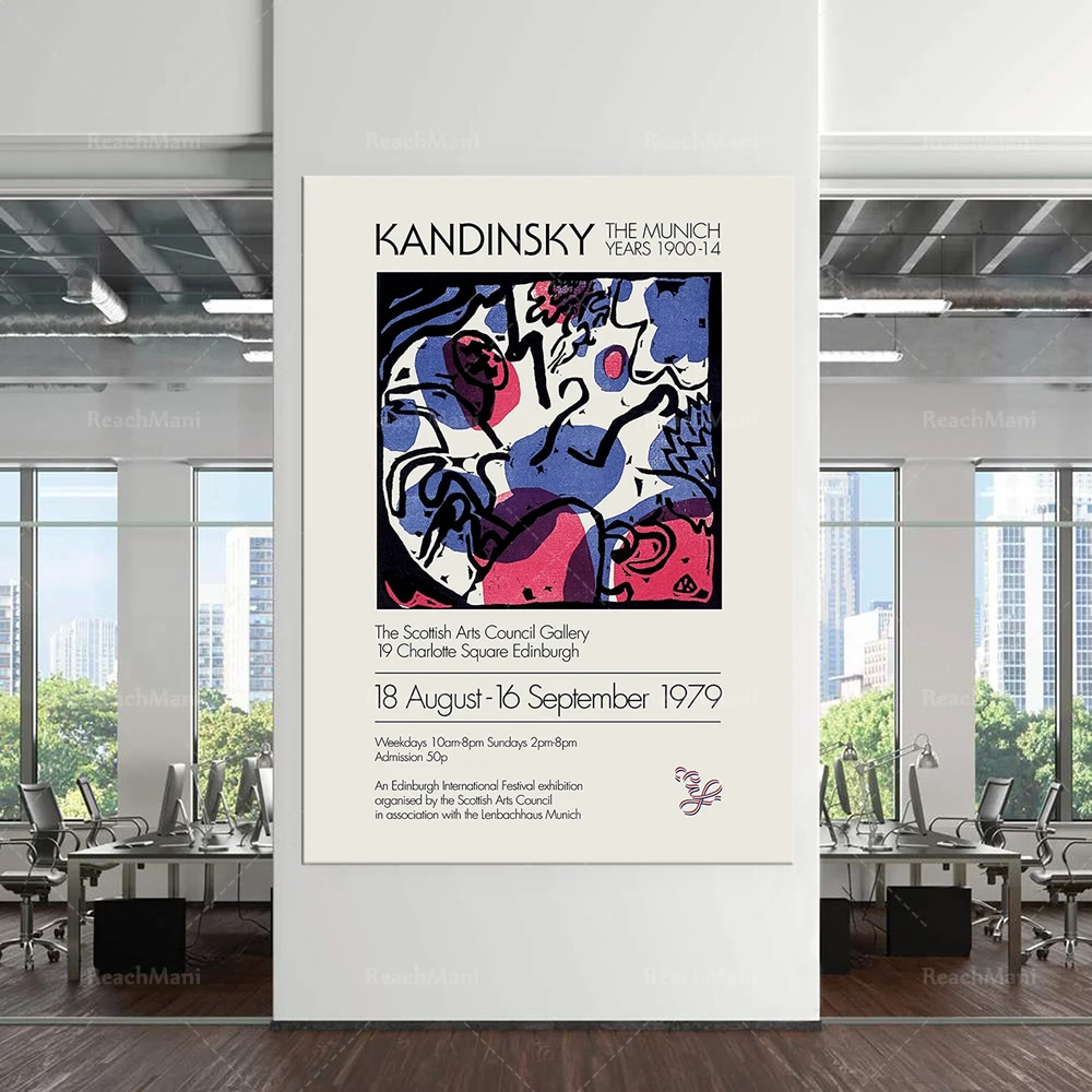 Wassily Kandinsky The Scottish Arts Council Gallery Edinburgh 1979 Exhibition Original Vintage Poster, INSTANT DOWNLOAD - Poste