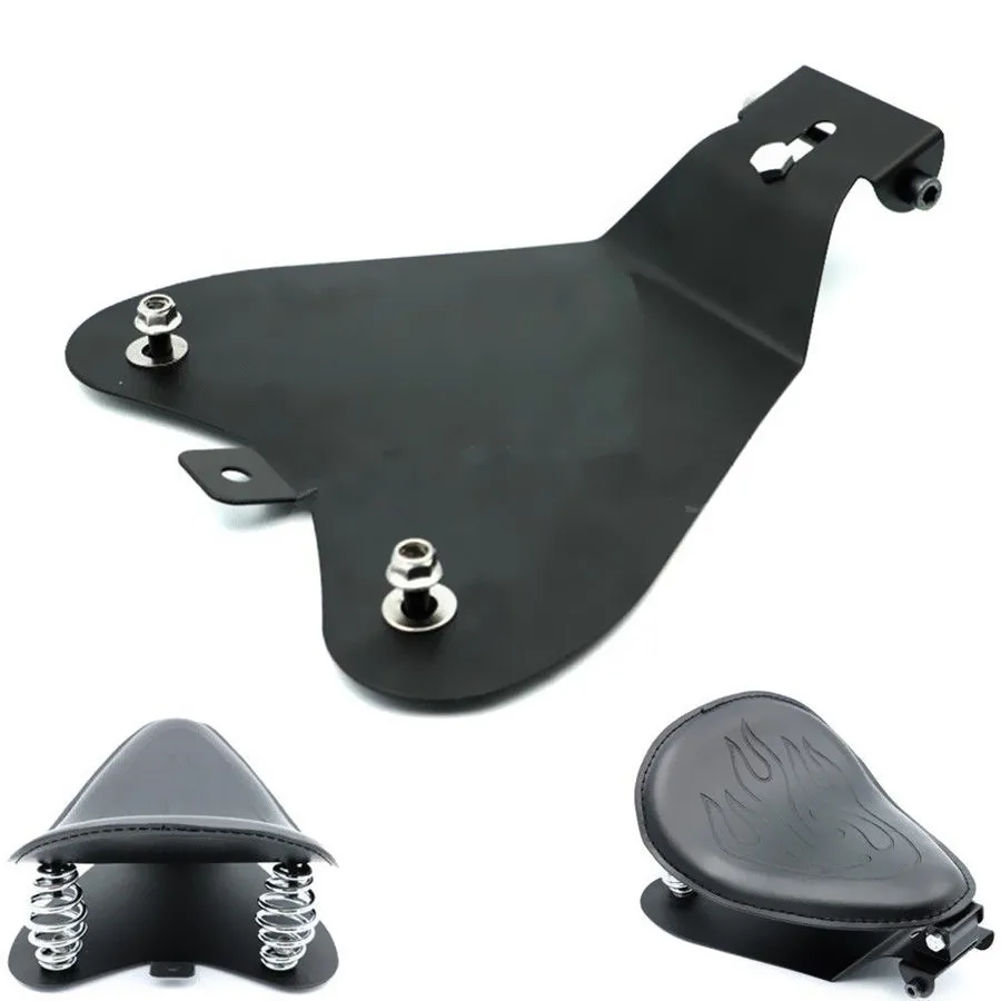 Black Metal Solo Seat Baseplate For Harley Honda Suzuki Yamaha Kawasaki Sportster Bobber Chopper Standard XLH8 Motorcycle Custom