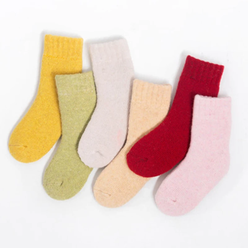 toddler woolen thick socks girl boy newborn infant baby winter thermal cotton terry 0-10 years child  teens kids warm long sock