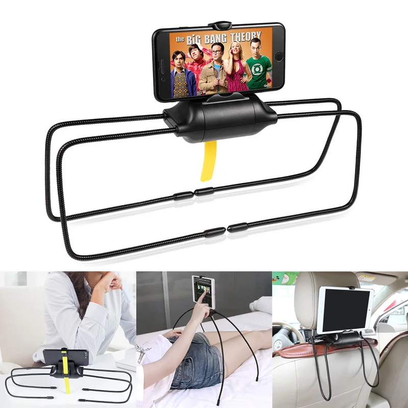 Adjustable phone Tablet Holder Stand Flexible Rotatable Bed Desktop Mount 4-11 Inch tablet support bracket For IPad Air Pro